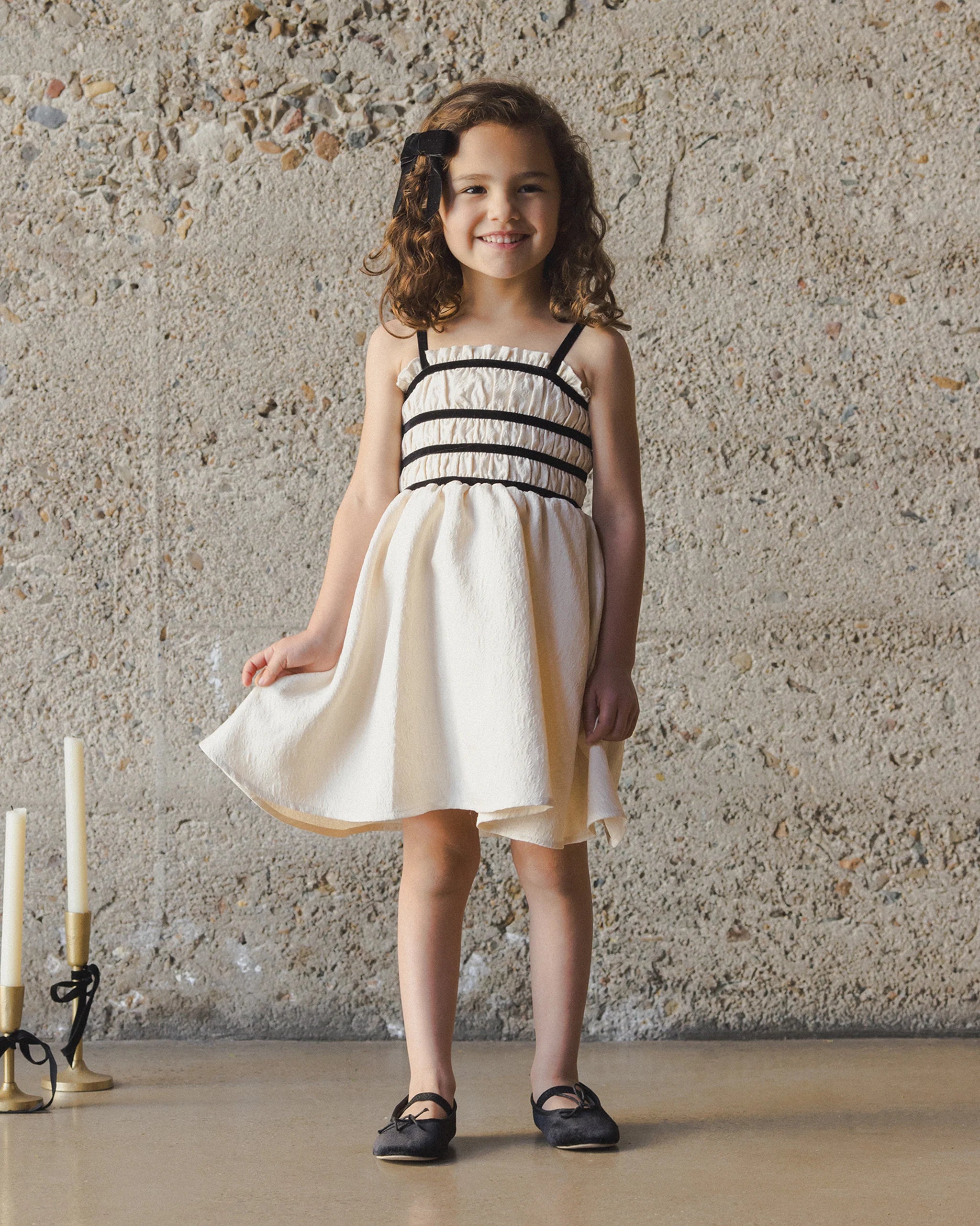 ANNABELLE DRESS  METALLIC IVORY