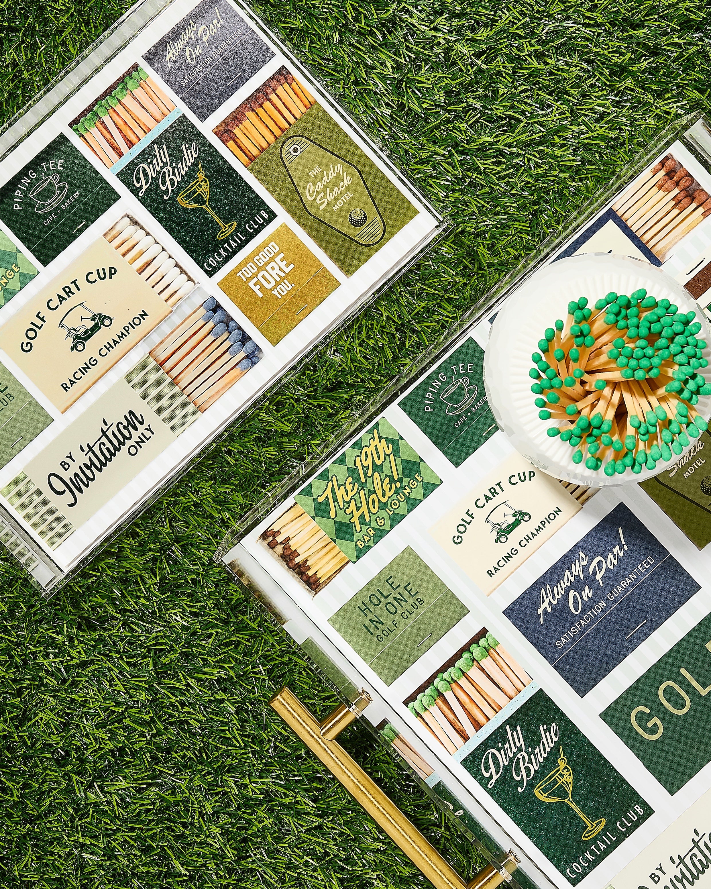 GOLF MATCHBOOK TRAY