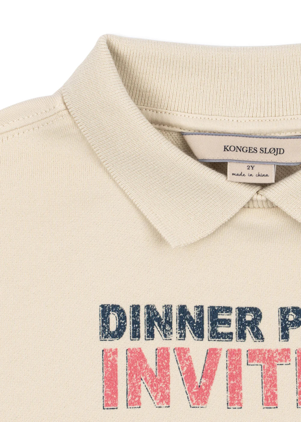 spotty long sleeve polo