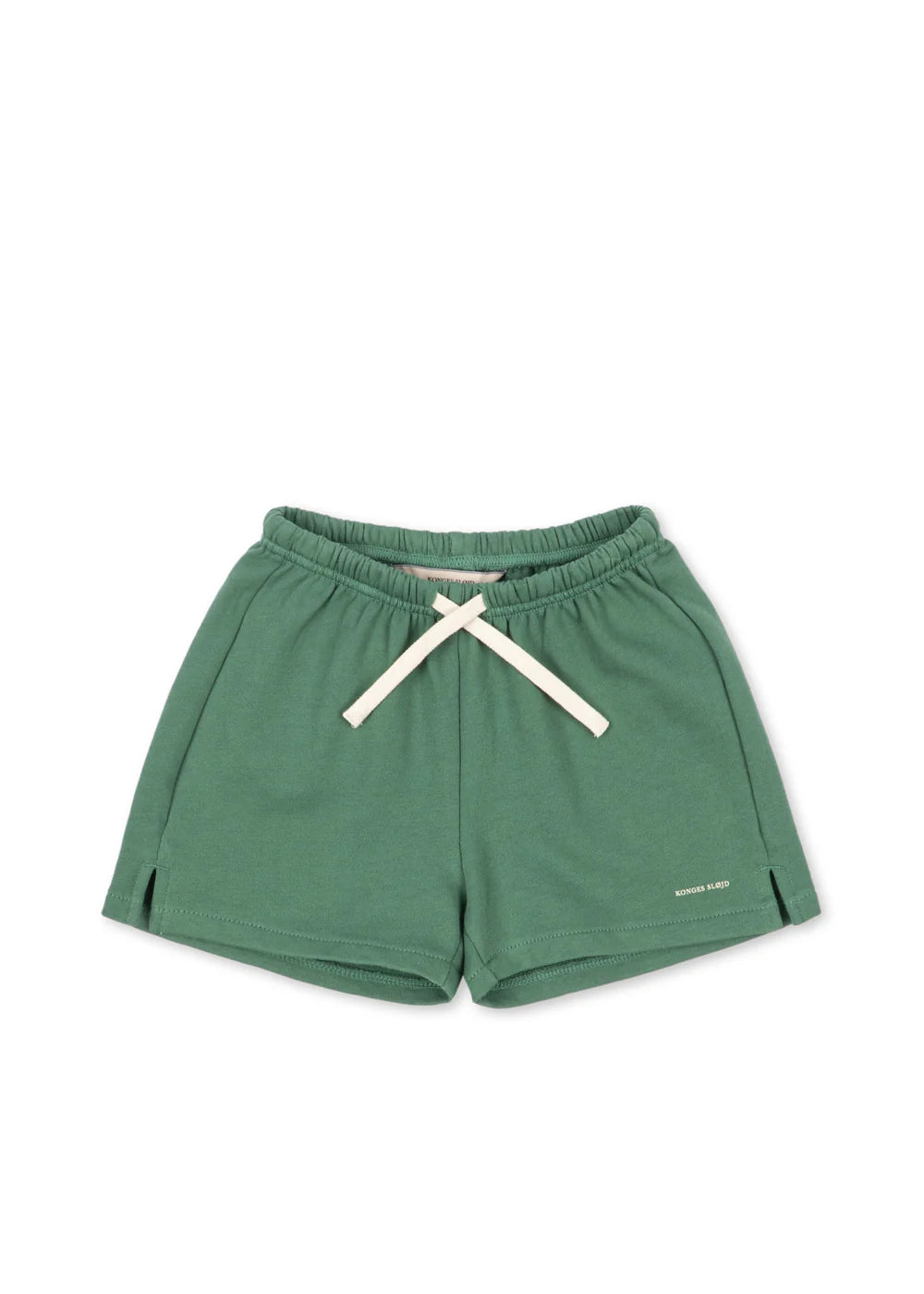 spotty sweat shorts- dark ivy