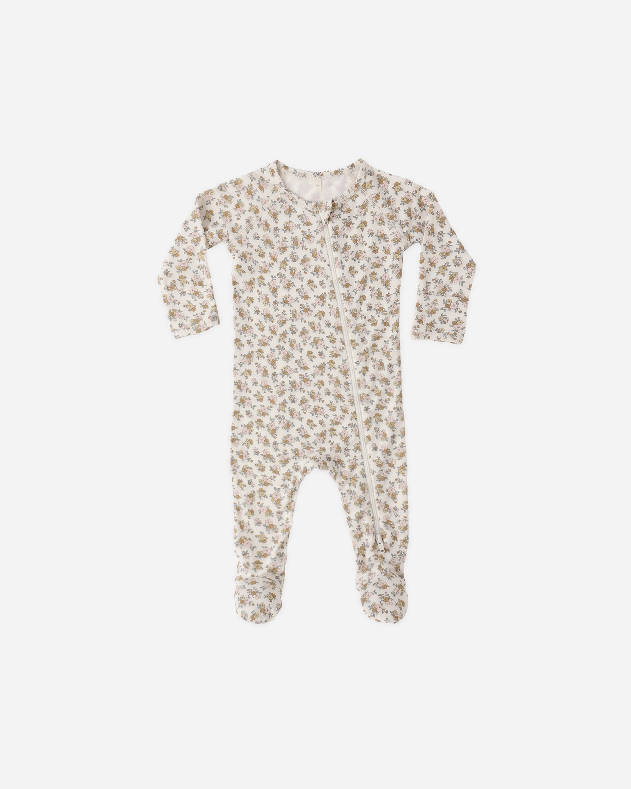 Bamboo Zip Footie Wildflower