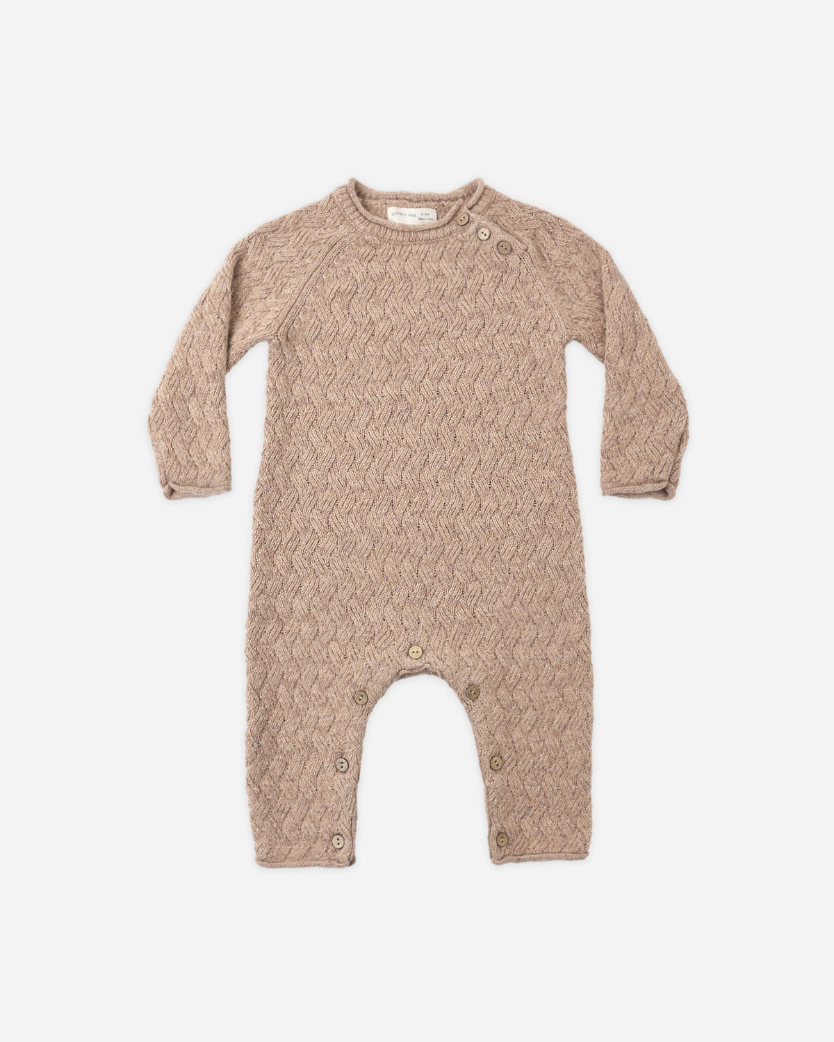 Cozy Heather Knit Jumpsuit Heathered Almond