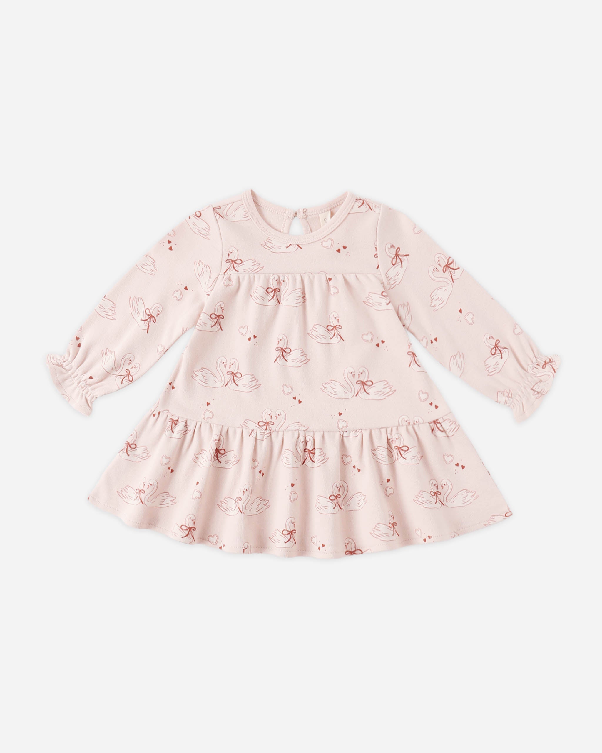 Tiered Jersey Dress Swans