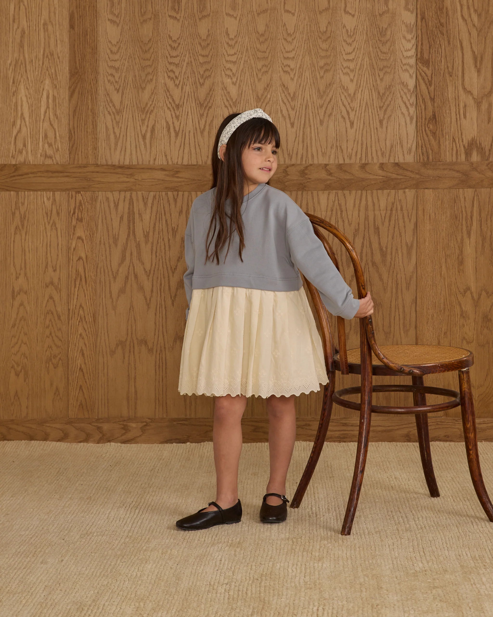 Sweatshirt Dress Dusty Blue