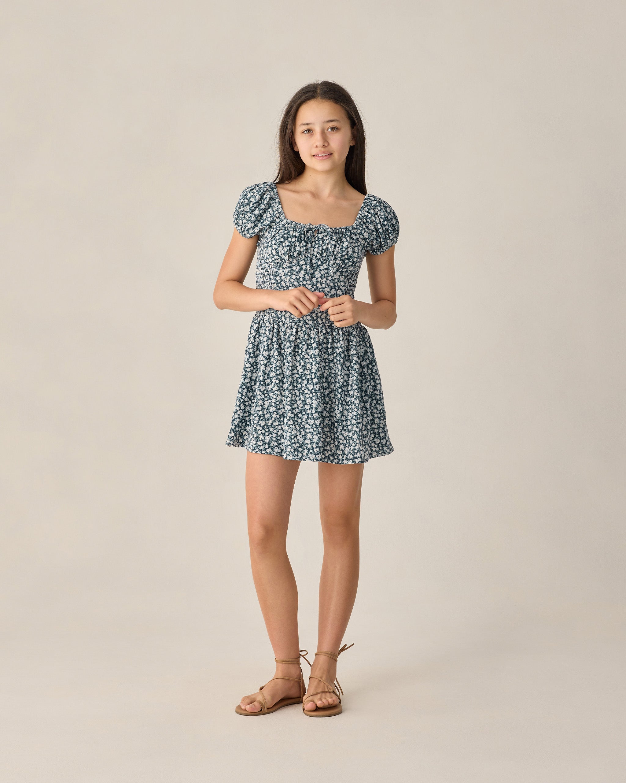 Teen Alex Dress Navy Floral