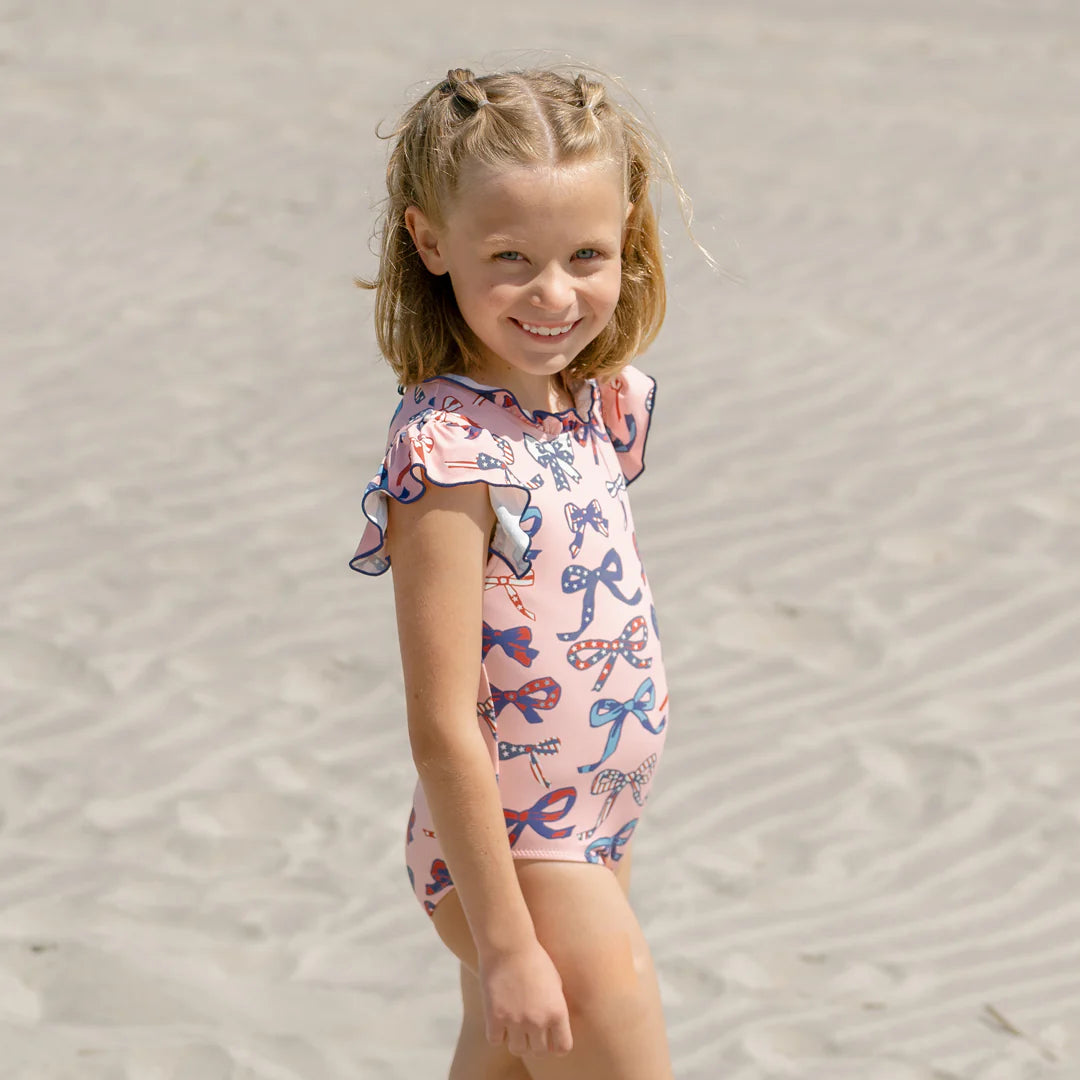 Girls Jennifer Suit in Patriotic