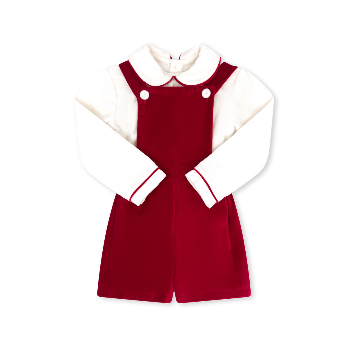 Arthur Apron Set Ruby Red Velvet