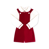 Arthur Apron Set Ruby Red Velvet