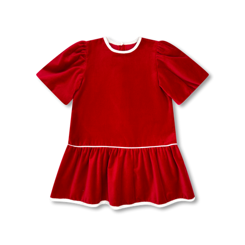 Harper Dress Ruby Red Velvet