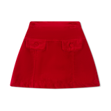 Claire Skirt - Ruby Red Velvet