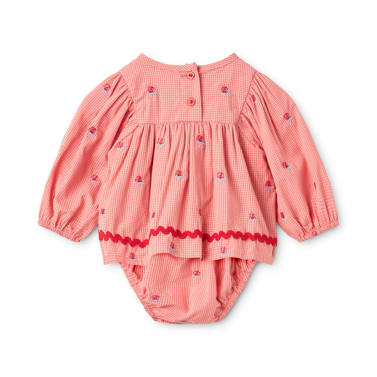 Sonja Romper Pink Rose Gingham