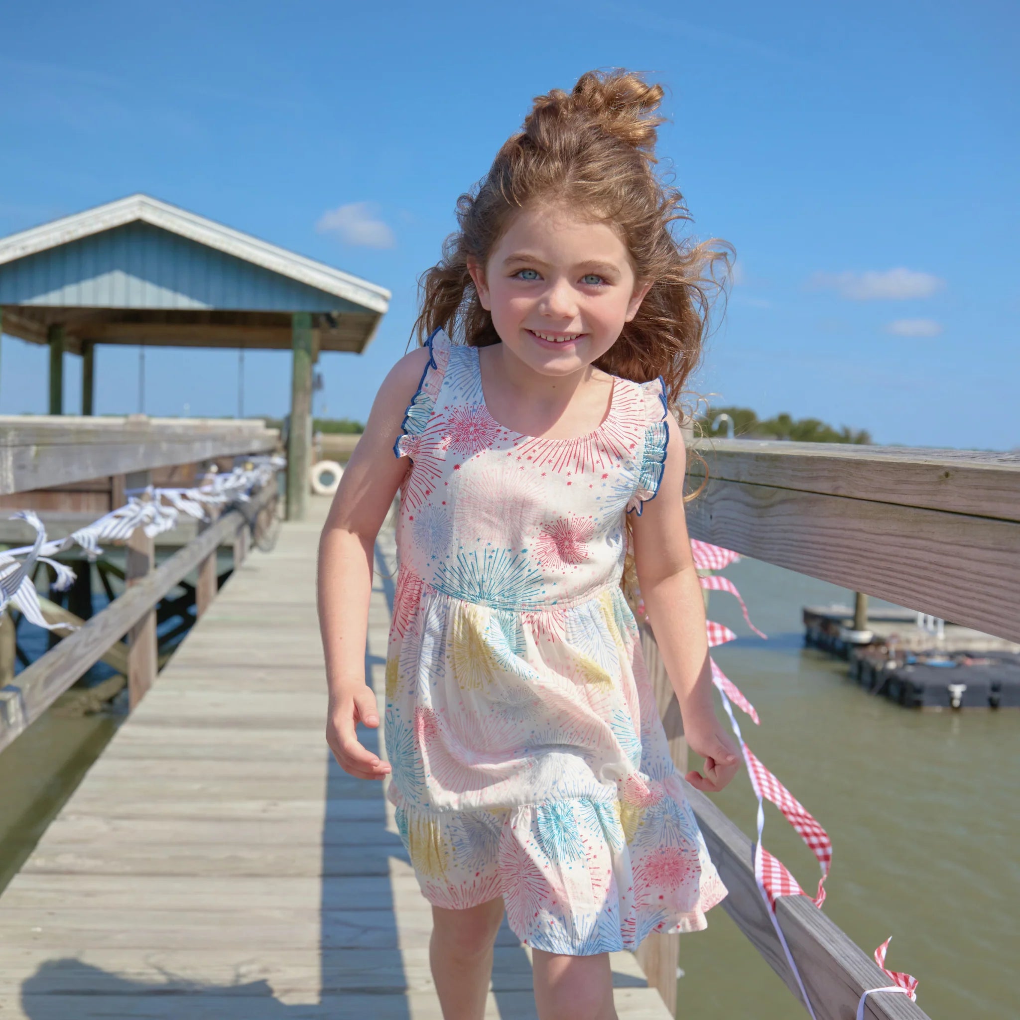 Kelsey Dress Firecrackers