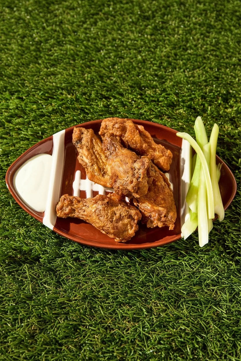 Football Sectional Serving Platter