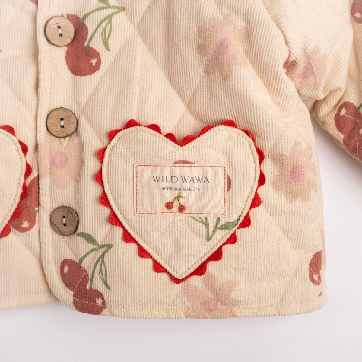 Quilted Jacket in Cherry Bloom