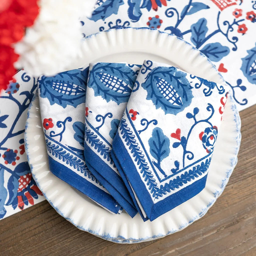 Con Con Red & Blue Napkins | Set of 4