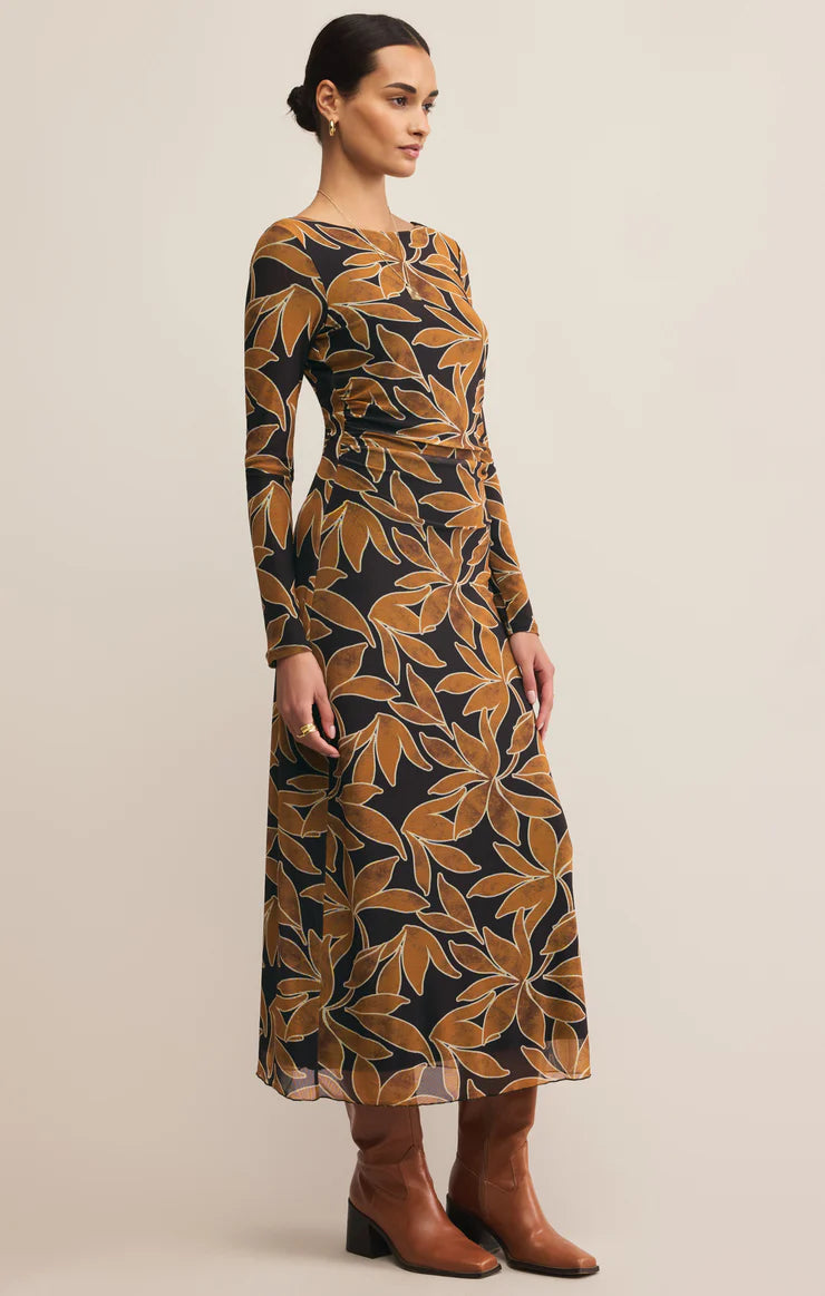 SPELLBOUND MESH FLORAL MAXI DRESS