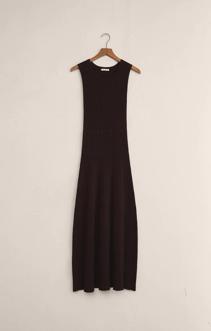 ELBA MIDI RIBBED SWEATER DRESS