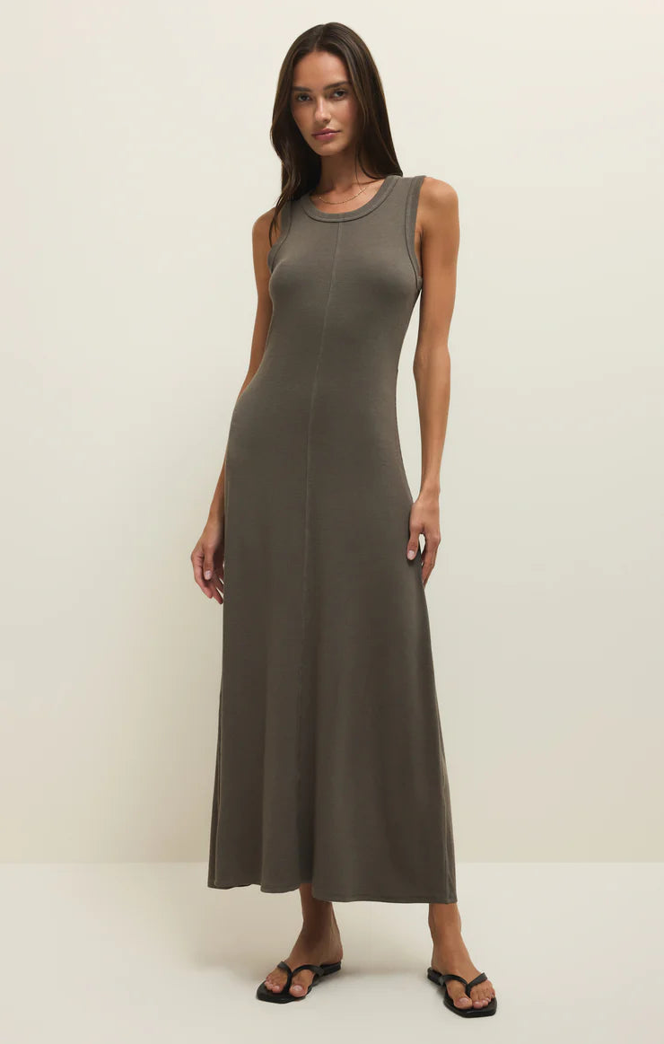 LINDEN SLUB RIB MAXI DRESS