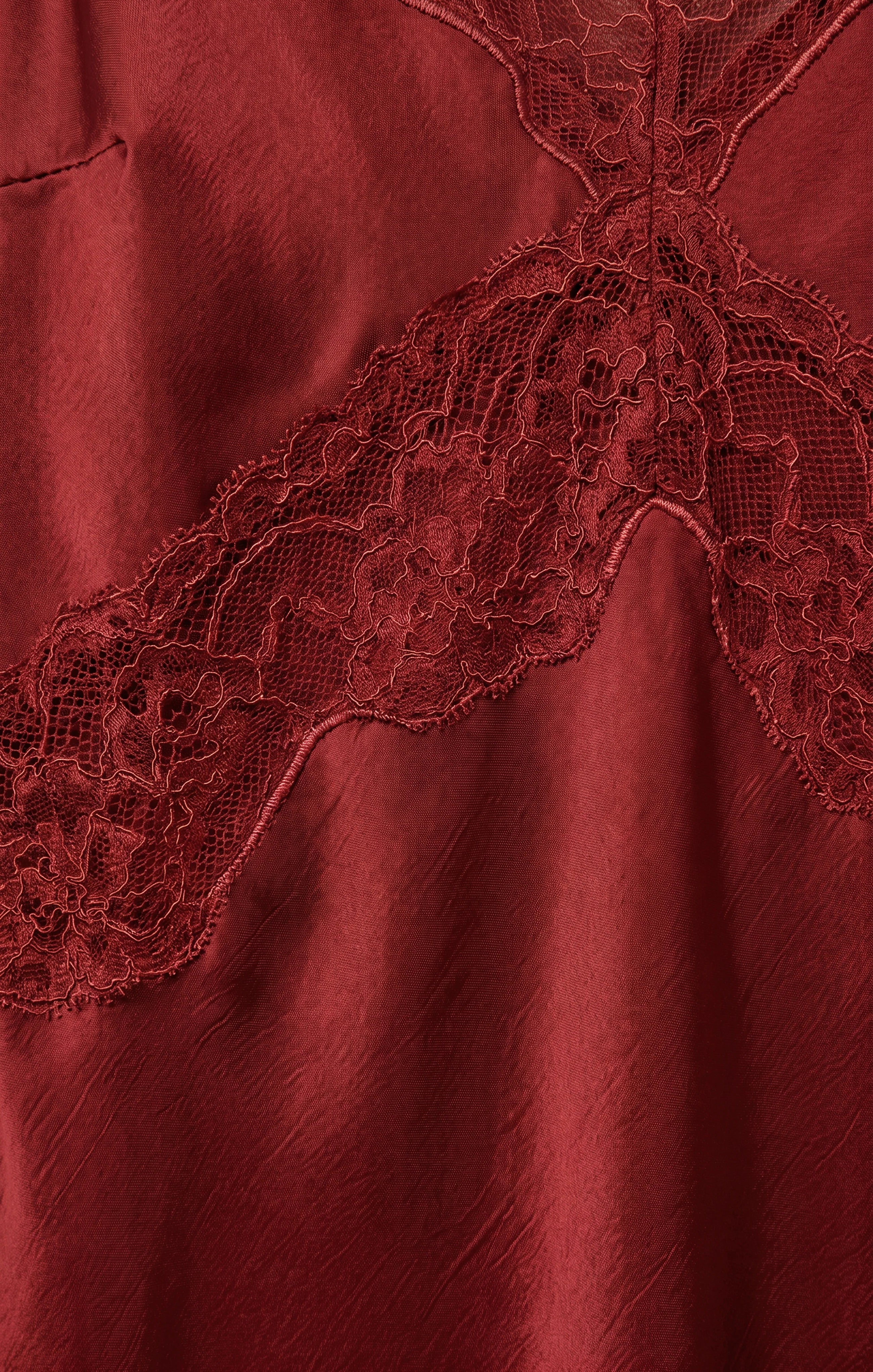 BRUNA LACE INSET MIDI DRESS