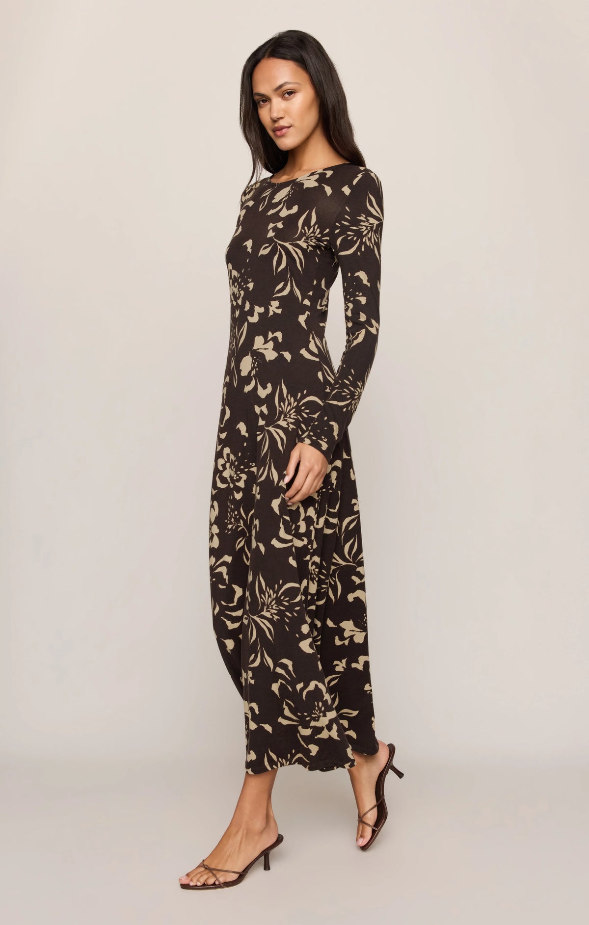 LILIAN FREYA FLORAL MIDI DRESS