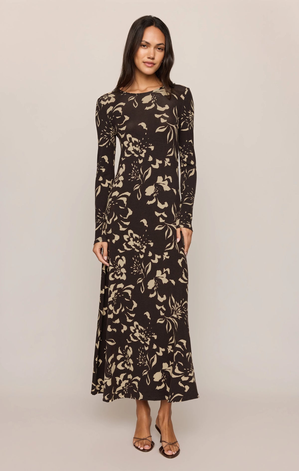 LILIAN FREYA FLORAL MIDI DRESS