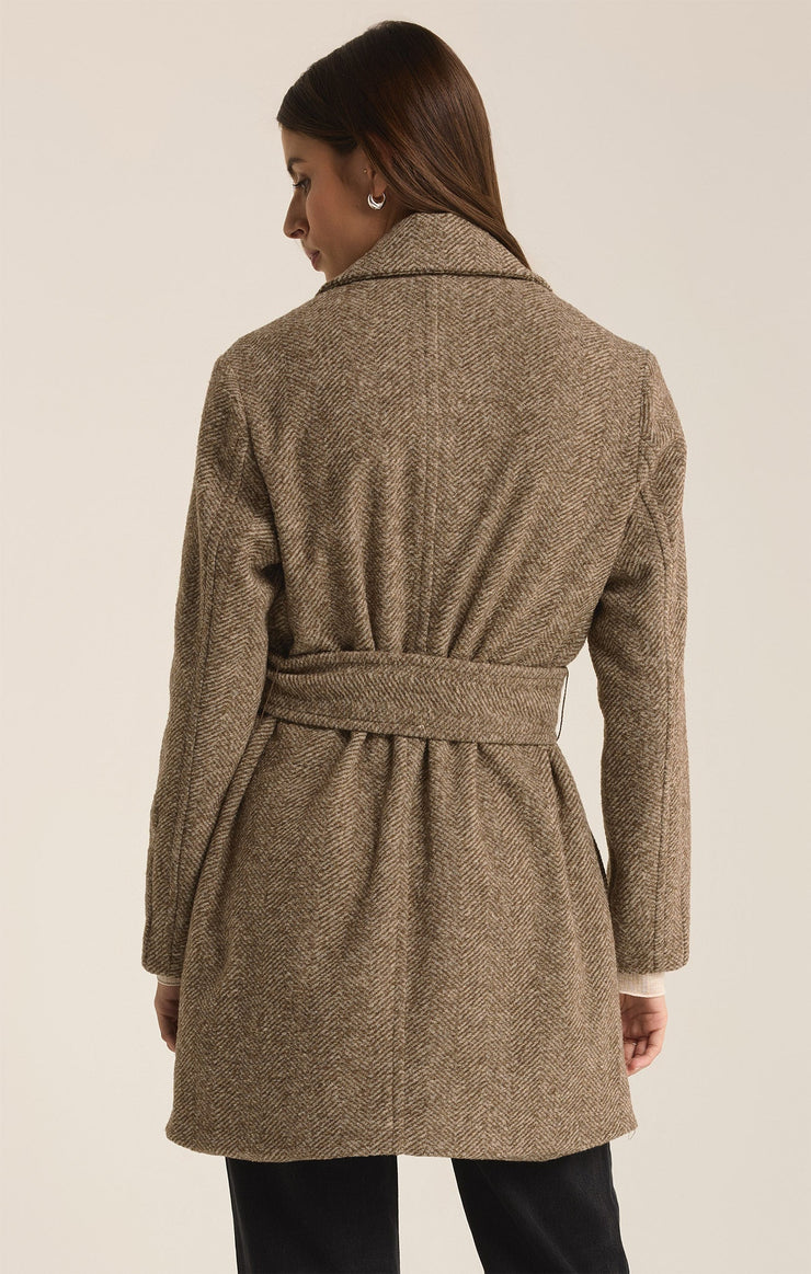 HAWTHORNE HERRINGBONE COAT