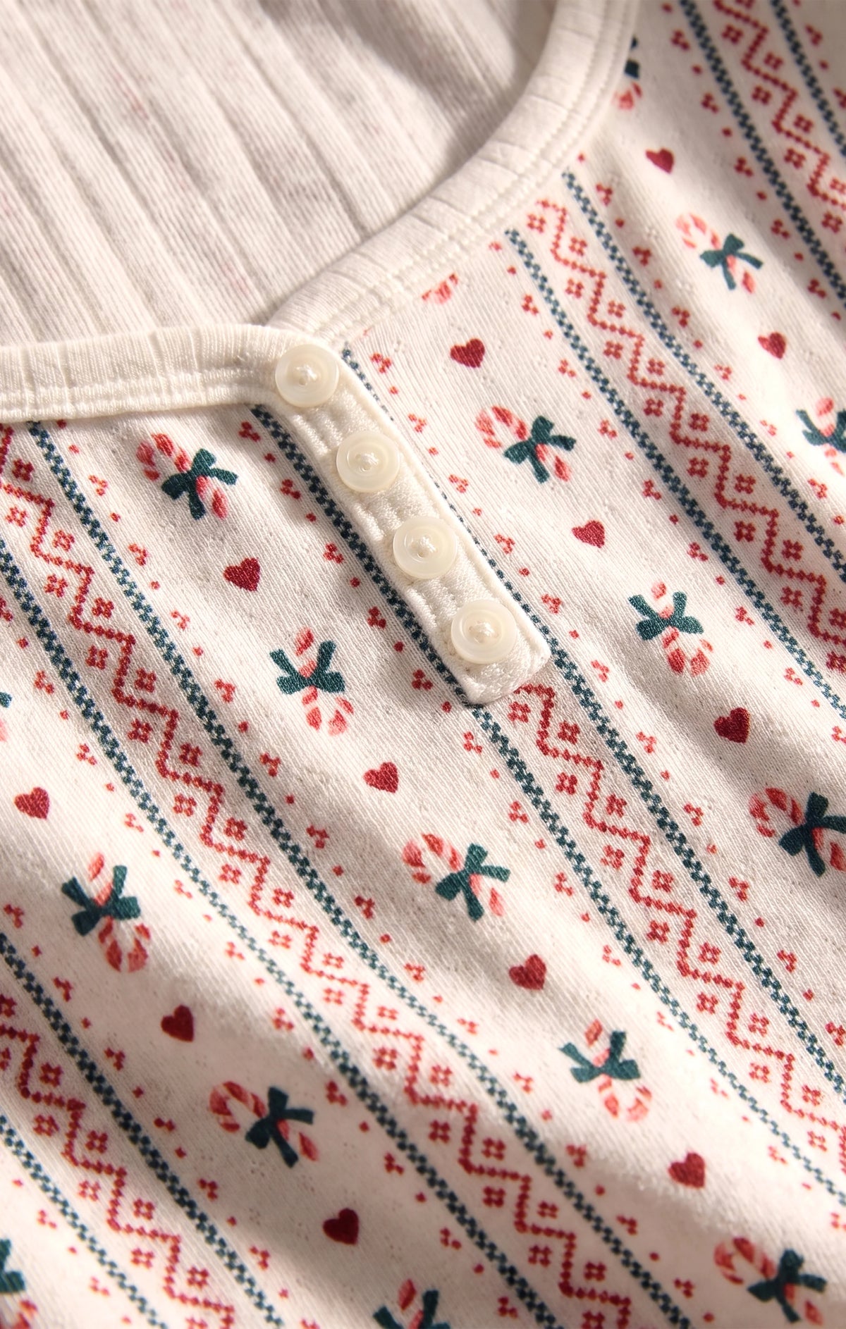 CANDY CANE LONG SLEEVE TOP