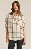 RIVER PLAID BUTTON UP