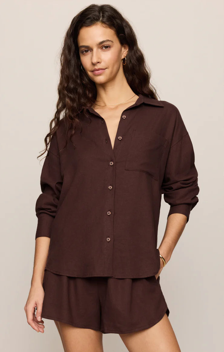 Alfie Linen Button Up