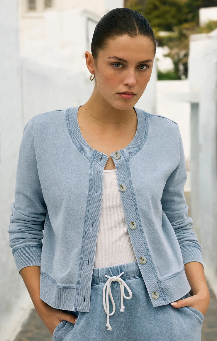 DAILY KNIT DENIM CARDIGAN