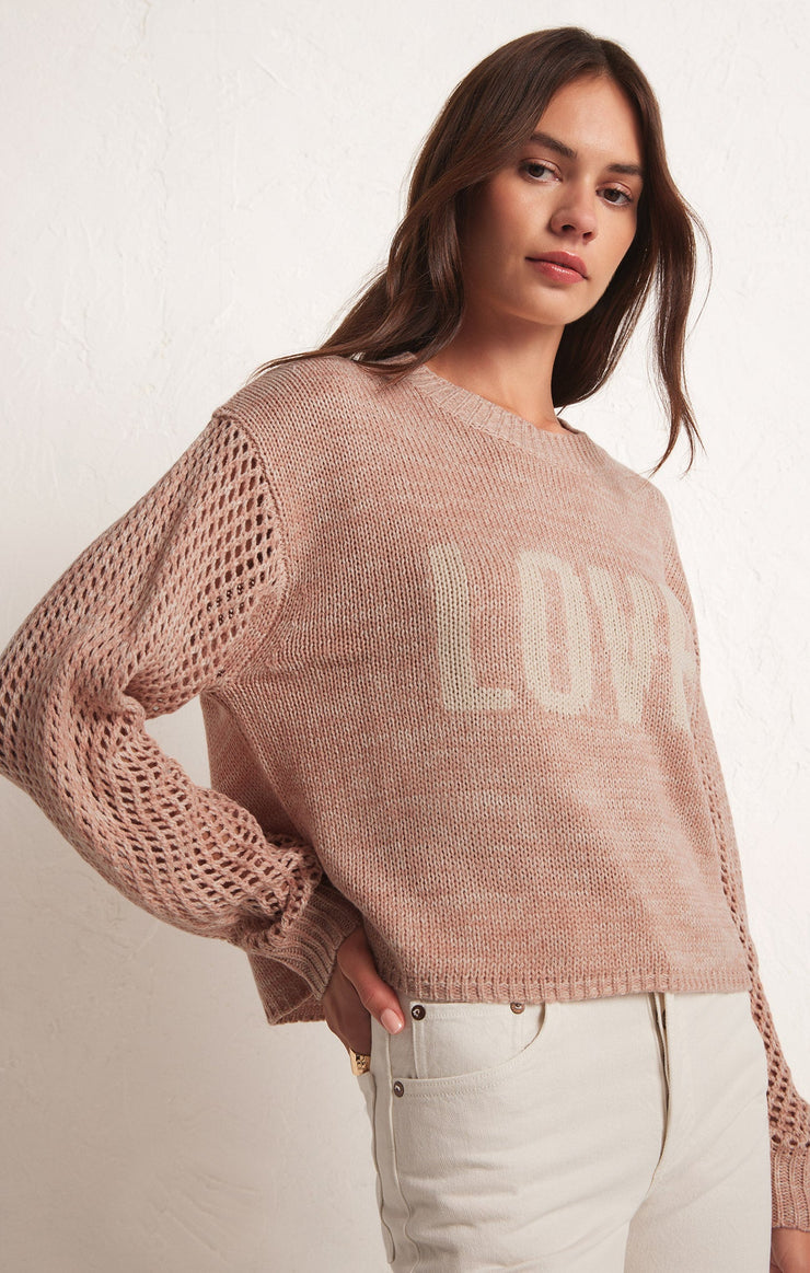 BLUSHING LOVE SWEATER