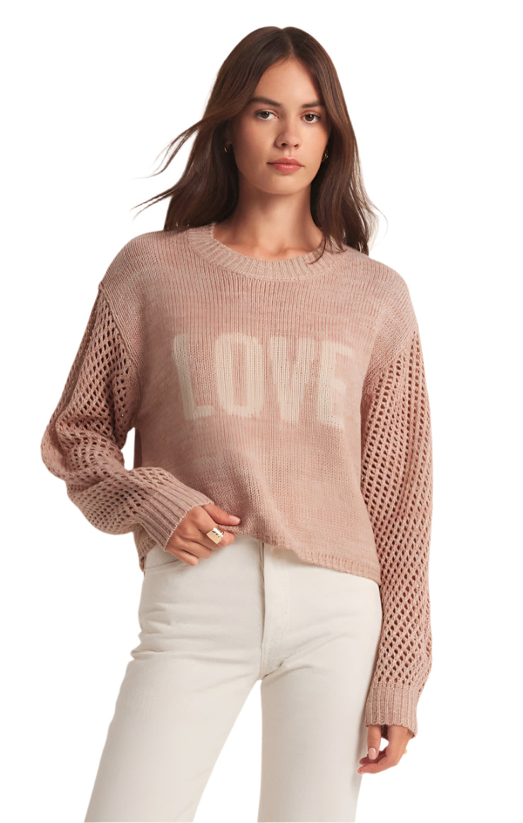 BLUSHING LOVE SWEATER