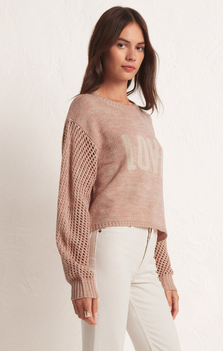 BLUSHING LOVE SWEATER