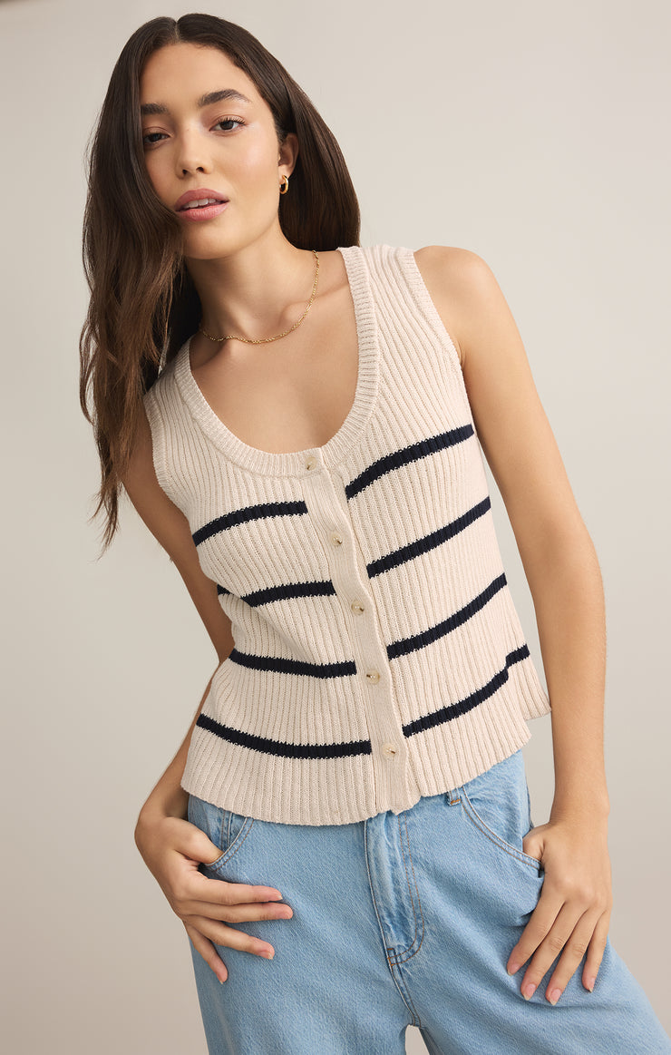 SYCAMORE STRIPE SWEATER VEST