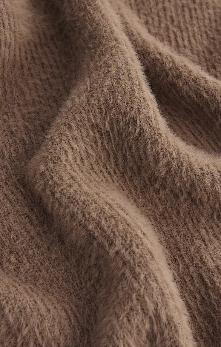 SADIRA FLUFFY CROP CARDIGAN