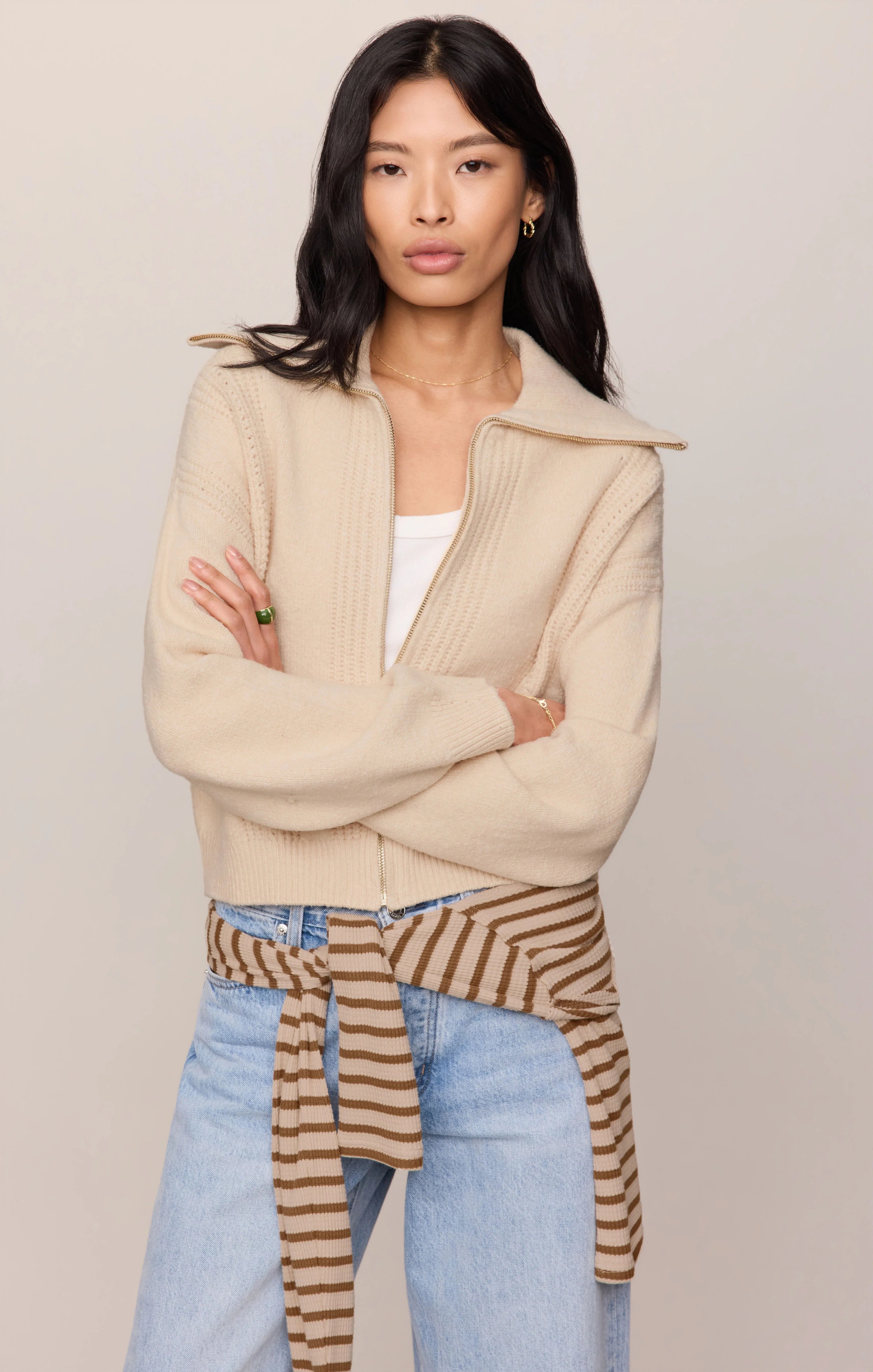 SILVERLAKE ZIP CARDIGAN