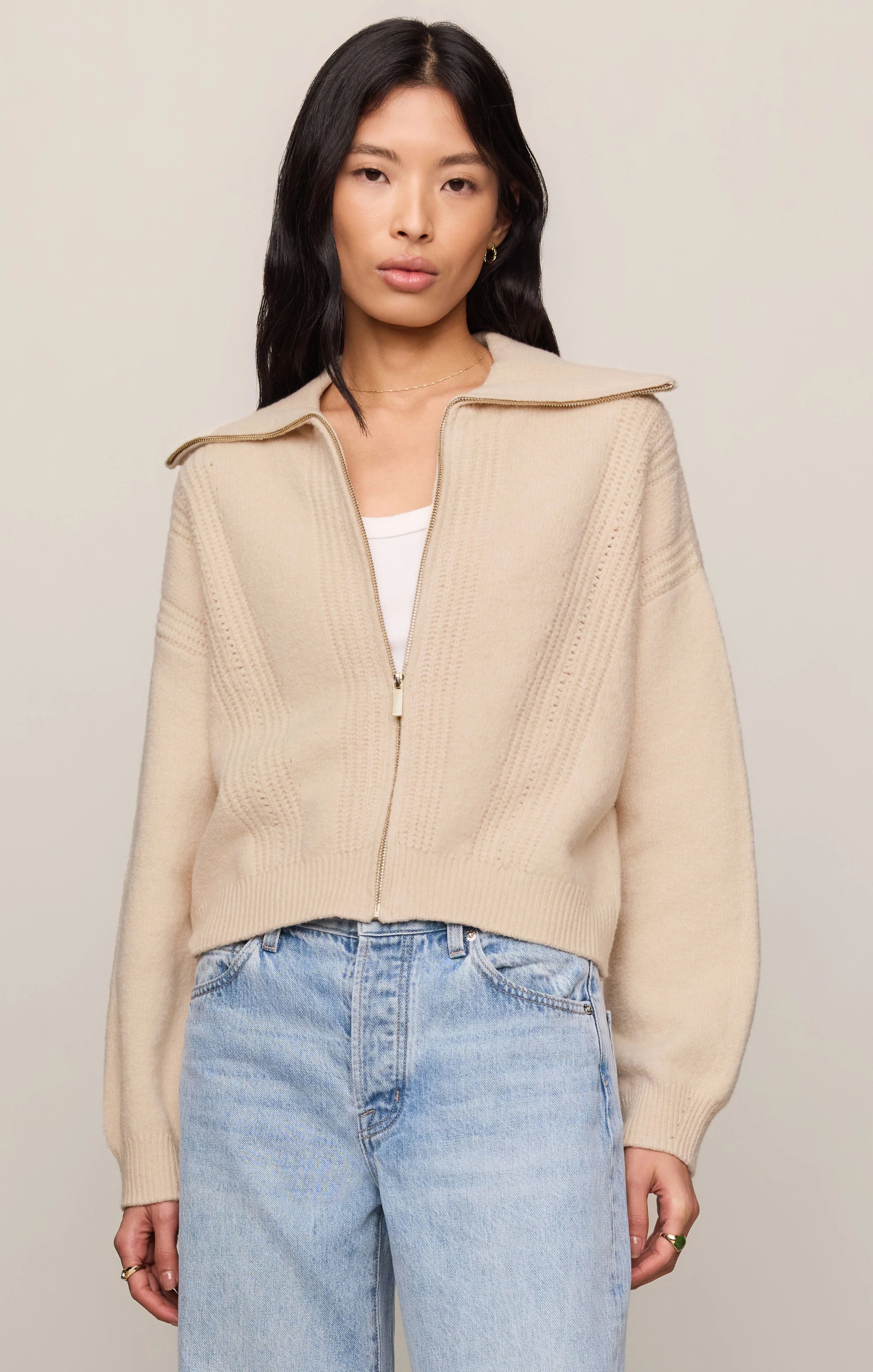SILVERLAKE ZIP CARDIGAN