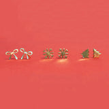 Alice Brass  Holiday Post Earrings 18K