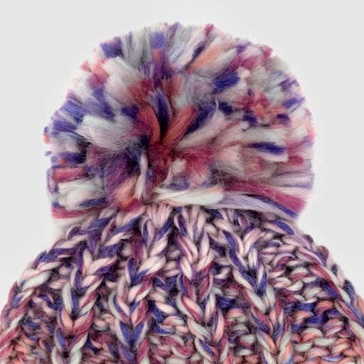 BABETTE POM BEANIE in Plum or Light Pink