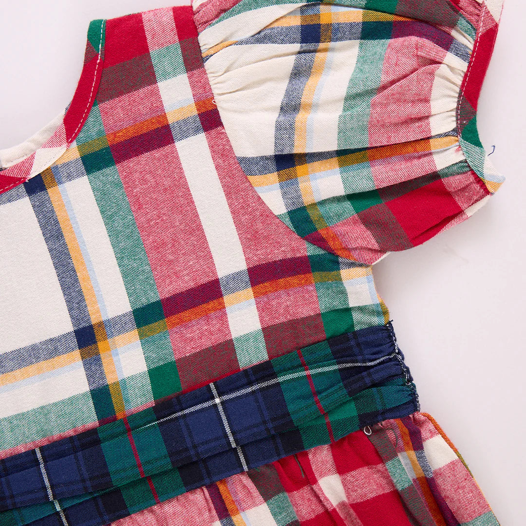 Girls Ruby Jumper - Holiday Tartan