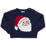 Boys Oliver Sweater - Navy Santa