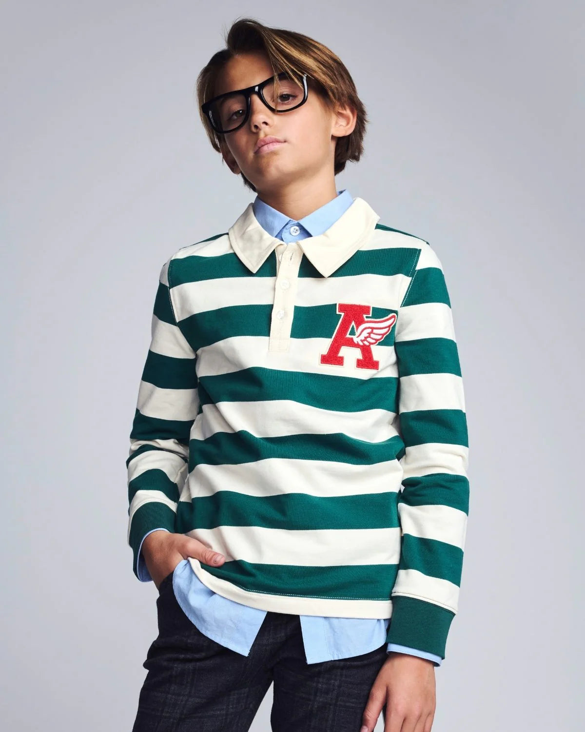 Evergreen Stripe Rugby Shirt