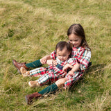 Girls Ruby Jumper - Holiday Tartan