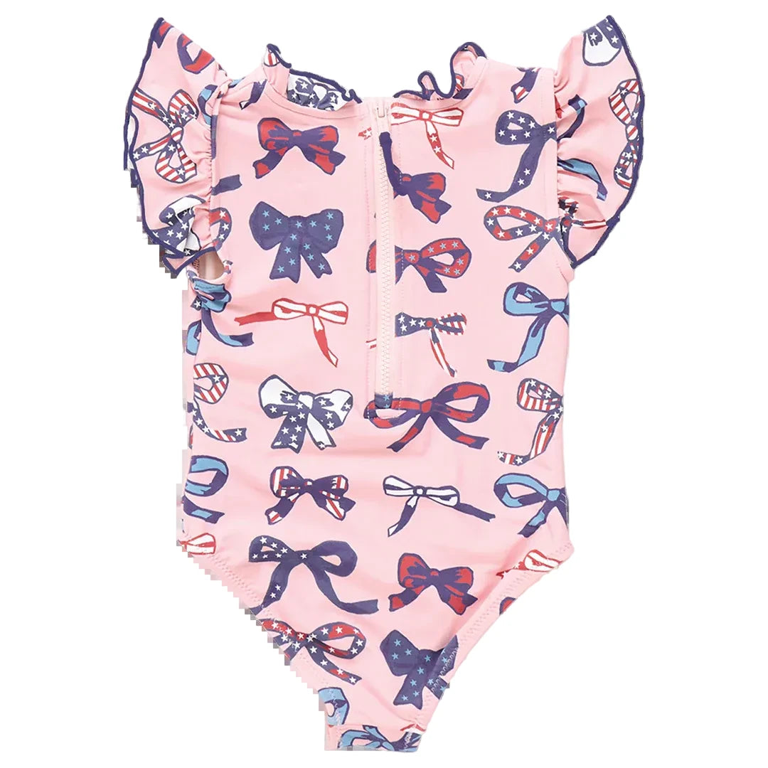 Girls Jennifer Suit in Patriotic