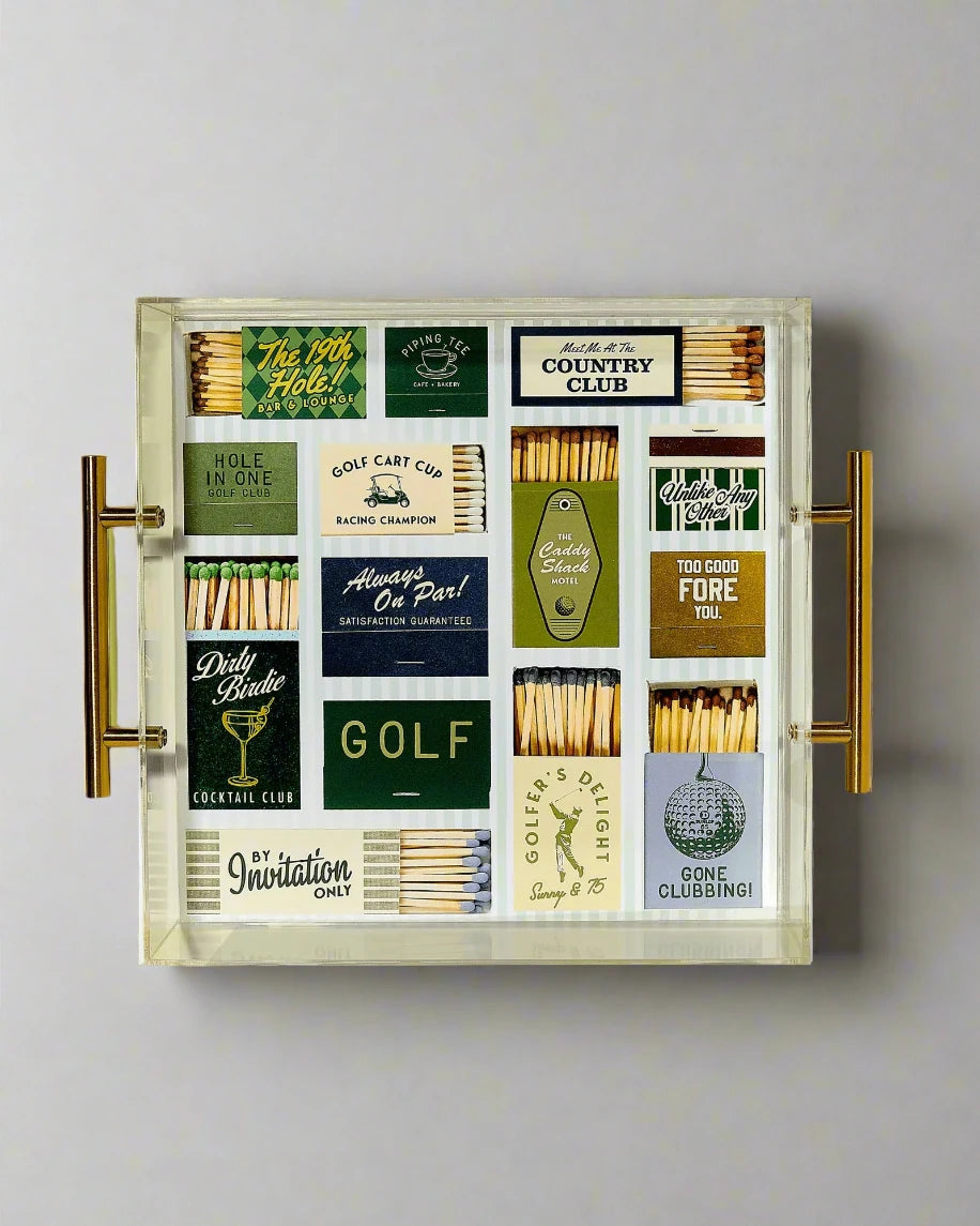 GOLF MATCHBOOK TRAY