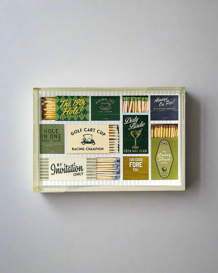 GOLF MATCHBOOK TRAY