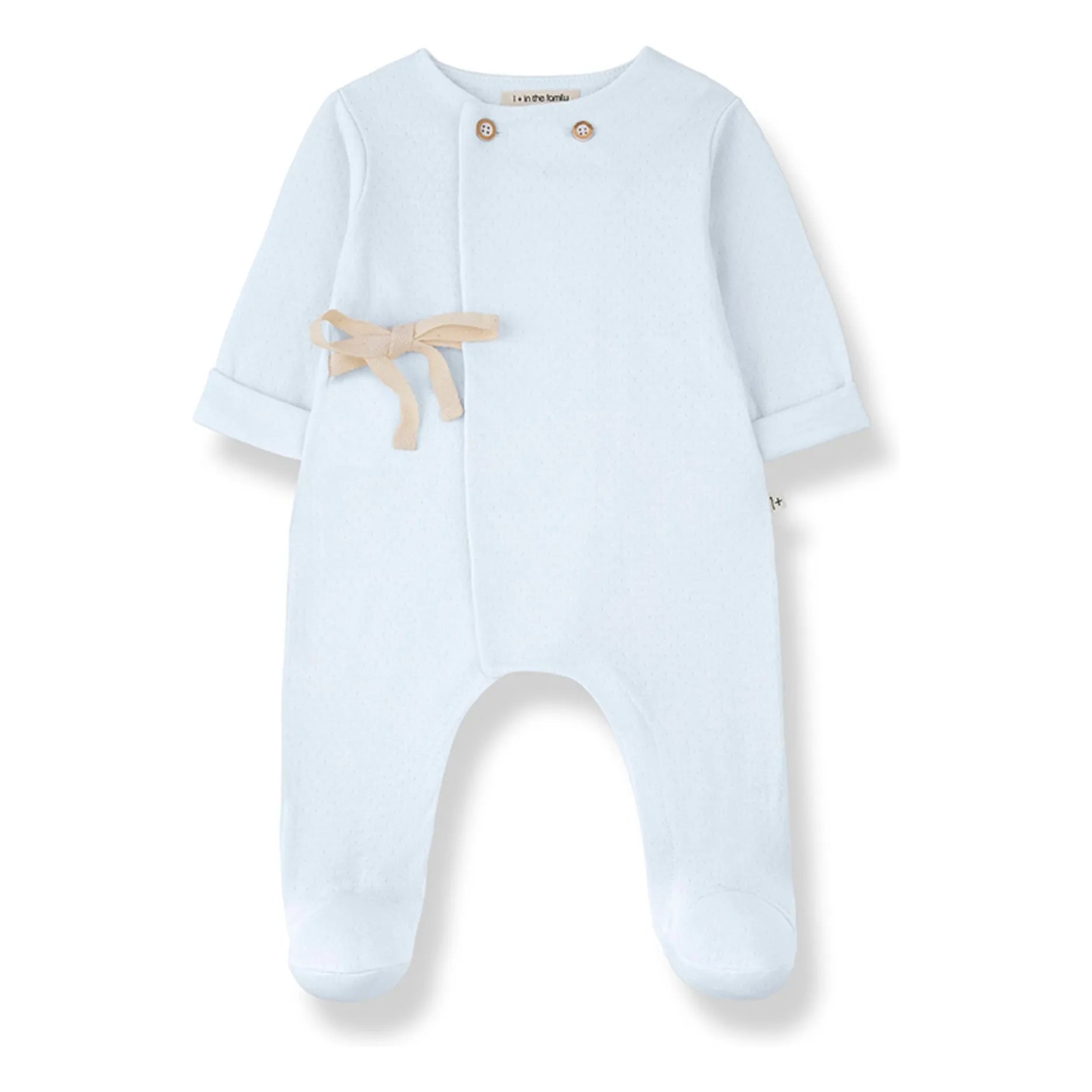 Pointelle Baptiste jumpsuit | Misty blue