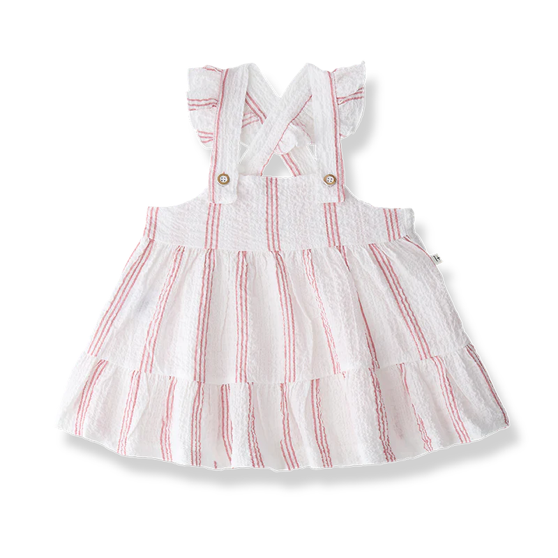 Striped Joncols Dress | Blush