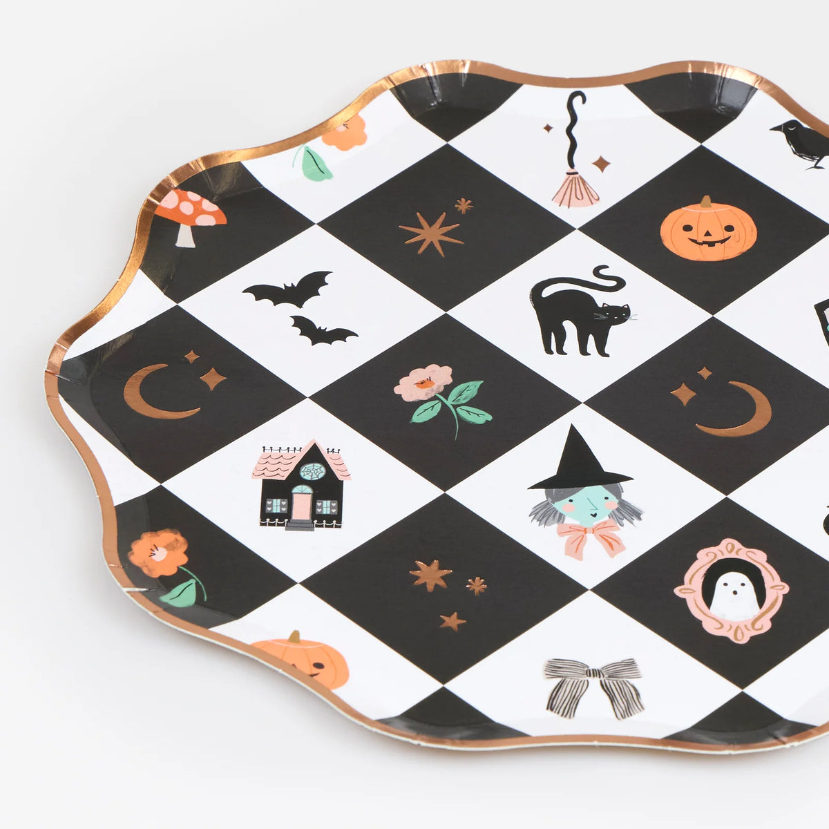 Patchwork Halloween Plates