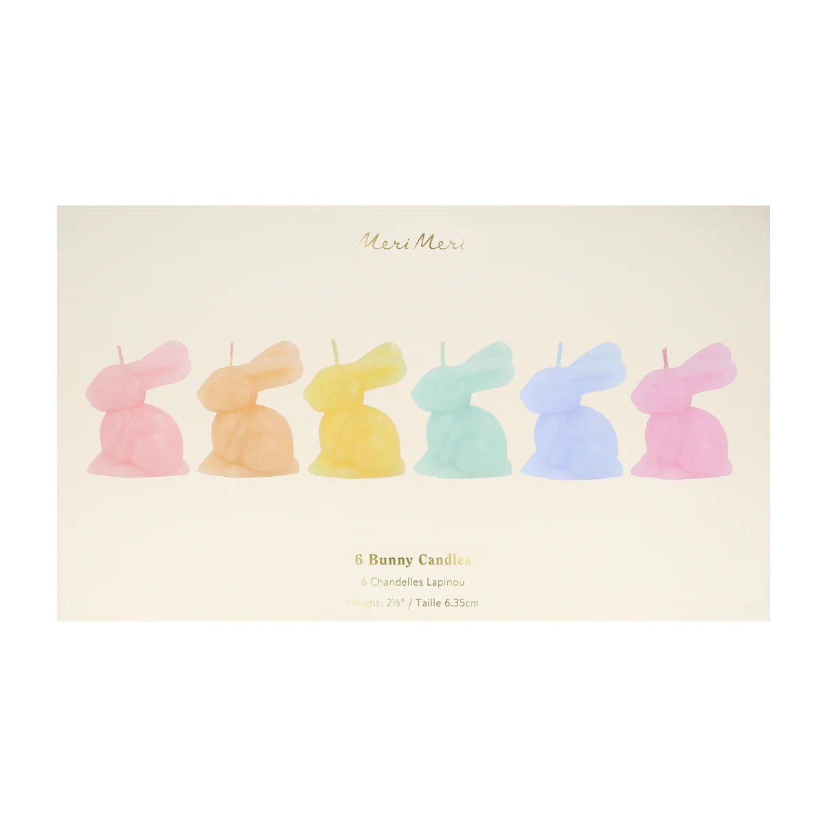 Mini Bunny Candles set of 6
